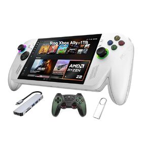 ASUS ROG Xbox Ally 7" FHD Gaming Handheld Console, 120Hz IPS LED Touch Screen, AMD Ryzen Z2 A Processor, 16GB, Windows 11, with GSF 3-in-1 Kit (16GB | 512GB SSD) in Kuwait