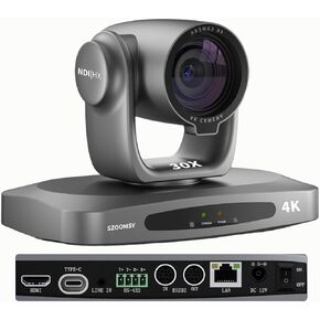 كاميرا 4K PTZ، تكبير بصري 30X مع NDI|HX2، تتبع تلقائي بالذكاء الاصطناعي، HDMI/USB3.0/LAN/PoE - حل بث مباشر طويل المدى للكنيسة والعبادة والمؤتمرات in Kuwait