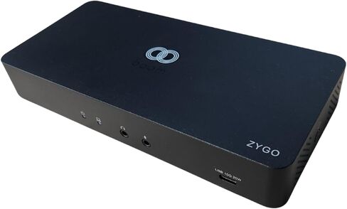 قاعدة إرساء Boom ZYGO USB‑C/DisplayLink - محور عرض ثلاثي 4K60، متوافق مع BYOM/Zoom/Teams، شحن 96 وات، إيثرنت، 6 منافذ USB، HDMI وDP، متوافق مع TAA in Kuwait