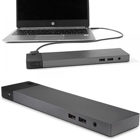 محطة إرساء الكمبيوتر المحمول HP Elitebook ZBook Thunderbolt 3 USB-C بقدرة 90 وات، USB 3.0، DisplayPort، VGA، RJ-45 (متجدد) in Kuwait