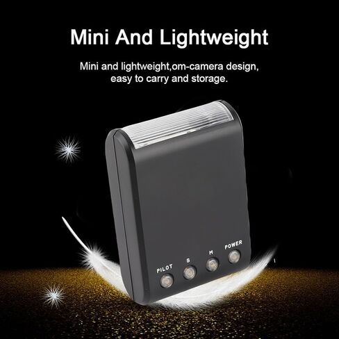 مصباح يدوي على الكاميرا Mini Slave Flash Hot Shoe Mount لكاميرات DSLR مقاس 8.3 × 5.8 × 3.7 سم 82 جرام، لا مزيد من اللقطات المعرضة للضوء لعشاق التصوير الفوتوغرافي أثناء السفر in Kuwait