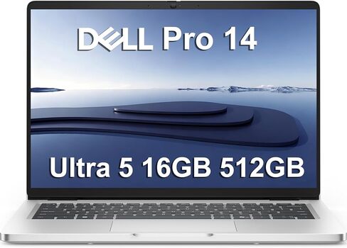 Dell Pro 14 (Next Gen Latitude 5450) Business Laptop (14" FHD+ Anti-Glare, Intel 12-Core Ultra5 235U, 16GB DDR5, 512GB SSD), 1080p Webcam, Backlit, Thunderbolt 4, Wi-Fi 6E, Win 11 Pro, Silver, PC14250 in Kuwait