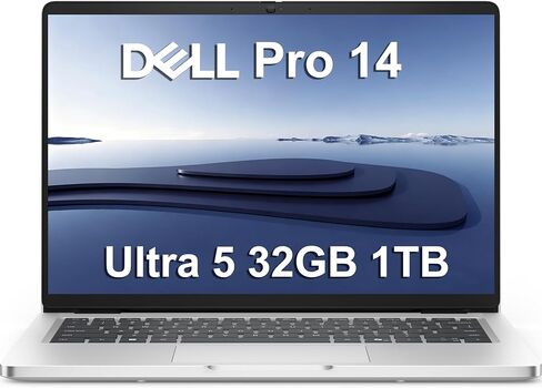 Dell Pro 14 (الجيل التالي Latitude 5450) كمبيوتر محمول للأعمال (14 بوصة FHD+ مضاد للتوهج، Intel 12-Core Ultra5 235U، 16 جيجابايت DDR5، 512 جيجابايت SSD)، كاميرا ويب 1080 بكسل، إضاءة خلفية، Thunderbolt 4، Wi-Fi 6E، Win 11 Pro، فضي، PC14250 in Kuwait