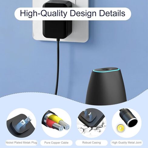 12V2A AC Power Adapter, wall Mounted Cigarette Lighter/Bucket line, Suitable for Charging car Cigarette lighters/Household appliances AC 120V-240V/DC 12V (24W) Compatible with 12V 1.0A 1.5A 2.0A in Kuwait
