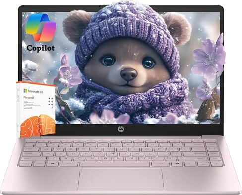HP Ultrabook Laptop with Copilot AI • Microsoft 365 • 16GB RAM • 256GB SSD + 128GB Storage • Intel 4-Core CPU • WiFi 6 • Windows 11 • 2026 Edition in Kuwait