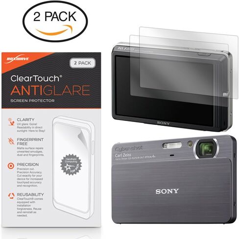BoxWave Screen Protector Compatible with Sony Cyber-Shot DSC-T700 - ClearTouch Anti-Glare (2-Pack), Anti-Fingerprint Matte Film Skin in Kuwait