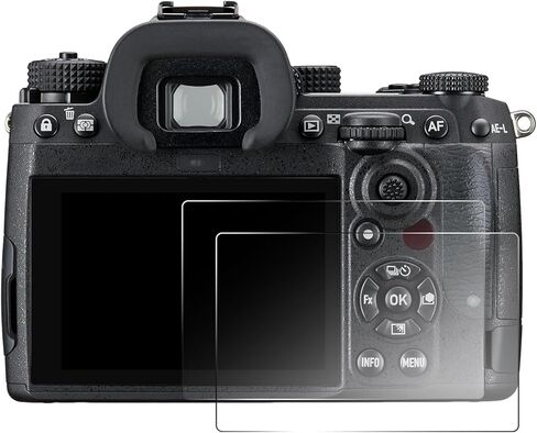 قطعتان من واقي الشاشة متوافق مع Pentax K-3 Mark III K3 Mark III، طبقة من الزجاج المقوى الشفاف بدرجة 9H، ملحقات الكاميرا الرقمية، طباعة مضادة للخدش ومضادة للأصابع in Kuwait