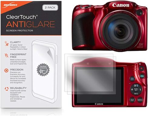 BoxWave Screen Protector Compatible With Canon PowerShot SX420 IS - ClearTouch Anti-Glare (2-Pack), Anti-Fingerprint Matte Film Skin in Kuwait