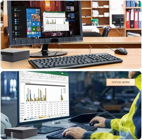 كمبيوتر مكتبي Dell OptiPlex 5040 SFF جهاز كمبيوتر مجدد، ذاكرة وصول عشوائي 16 جيجابايت، 512 جيجابايت M.2 NVMe M.2 SSD، Intel Core i5 6500، AC8260 WiFi مدمج، دعم شاشة HDMI 3، ماوس لوحة مفاتيح لاسلكية Windows 10 Altec (متجدد) in Kuwait