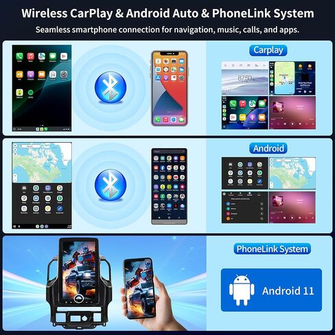 LINKSWELL 15.6" T-Style Screen Upgrade for Silverado & Sierra 2019-2022, Android 11 Car Stereo 8GB+128GB, Wireless CarPlay & Android Auto, “X" Knob Control,4G LTE,Dual WiFi,16 Band EQ, Plug & Play in Kuwait