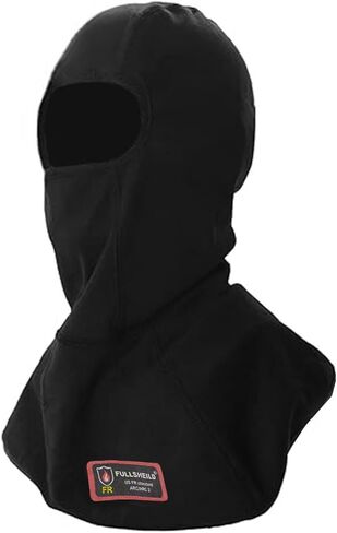 Fullsheild 2pack 100% Flame Resistant Cotton FR Balaclava 12 Cal Arc Rated Face Mask Hood for Men Women One Size Black in Saudi Arabia