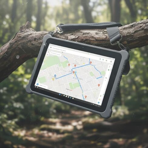 10.1 inch Rugged Tablet with 2D Barcode Scanner, Windows 11 Pro, 4G LTE, WiFi, GPS, NFC, 8GB+256GB Industrial Tablet PC, IP67 Waterproof, Sunlight Readable, Fingerprint, USB-C, 8000mAh in Kuwait