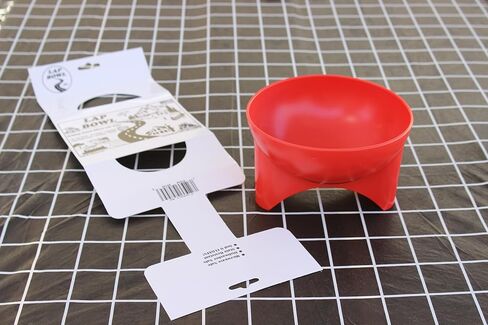 Lap Bowl - A Snack Bowl for your leg, Microwave Safe, Dishwasher Safe, Stain Resistant, Floating Design, for Travel, Camping, Boating, Home Use (Red, 6") in Kuwait