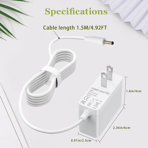 Lnauy 5V Charger Cord Compatible with VTech Baby Monitor VM819 VM819-2 PU VTech VM901 VM919HD VM919-2HD, Not for Camera, Baby Video Monitor Power Cord Replacement in Saudi Arabia