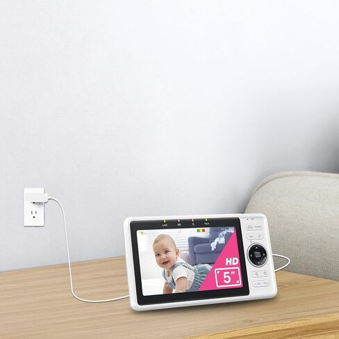Lnauy 5V Charger Cord Compatible with VTech Baby Monitor VM819 VM819-2 PU VTech VM901 VM919HD VM919-2HD, Not for Camera, Baby Video Monitor Power Cord Replacement in Saudi Arabia