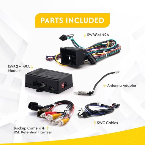 SWRGM-49A | Radio Replacement w/SWC Retention for GM LAN 29-Bit Trucks and SUVs 2012-2014 w/Bose Amplified & Non-Amplified Systems in Kuwait
