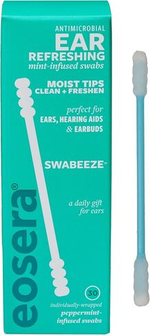 eosera Stickeeze Adhesive Cleaning Swabs for Earbuds, Headphones, Hearing Aids and Outer Ear - 30 Count - for Device and Ear Hygiene in Kuwait