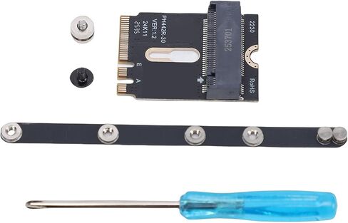 VINGVO M.2 AE Key Extension Adapter, PCI E 4.0 NGFF 2230 A Key Male to M Female NVME Extension Adapter with Bracket, Supports Up to 64Gbps, Ideal for Laptop Mainboard SSD 2280 in Kuwait