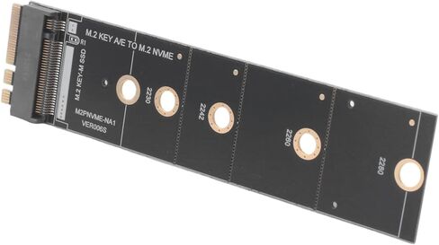 فتحة مفتاح M.2 A+E إلى بطاقة محول M.2 NVME NGFF إلى بطاقة توسيع Key-M NVMe PCI Express SSD محول توسيع المنفذ in Kuwait