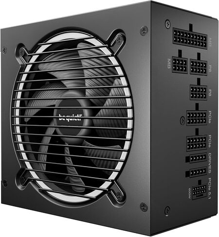 be quiet! Pure Power 13 M 1200W Power Supply, 80 Plus® Gold Certification, ATX 3.1 PSU, Support for PCIe 5.1 GPUs, semi-Passive 120mm be quiet! Fan, LLC Technology, Single Rail, for Overclocked GPUs in Kuwait