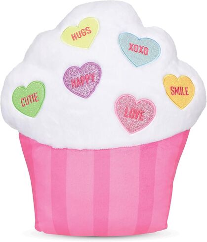 iscream Vanilla Scented Bi-Color Celebration Cupcake 15" Microbead Accent Pillow in Saudi Arabia