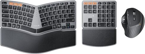 ProtoArc Bluetooth Ergonomic Keyboard and Trackball Mouse in Kuwait