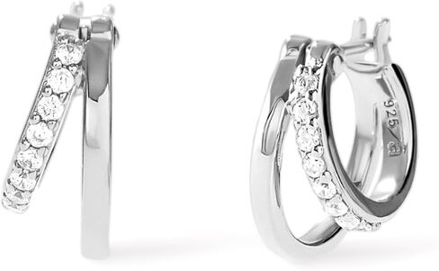 Ana Luisa 14K Gold Double Hoop Earrings - Toda | Stylish, Comfortable & Secure 14K Gold Plated Hoops | Hypoallergenic, Water-Resistant & Tarnish-Free | Crafted With 100% Recycled Sterling Silver in Saudi Arabia