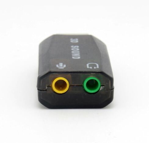 External USB Sound Card 3D Audio Headset Microphone Adapter for PC Desktop Support for Three-Dimensional Sound in Kuwait