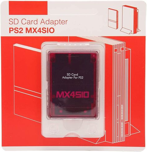 محول قارئ بطاقات MX4SIO SIO2SD TF لبطاقة الذاكرة، محول TF، محول بطاقة الذاكرة، قارئ بطاقة ذاكرة بديل ثابت مصنوع يدويًا لـ (أحمر شفاف) in Kuwait
