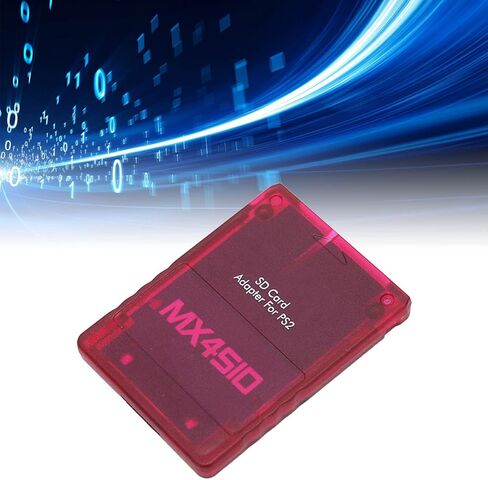 محول قارئ بطاقات MX4SIO SIO2SD TF لبطاقة الذاكرة، محول TF، محول بطاقة الذاكرة، قارئ بطاقة ذاكرة بديل ثابت مصنوع يدويًا لـ (أحمر شفاف) in Kuwait