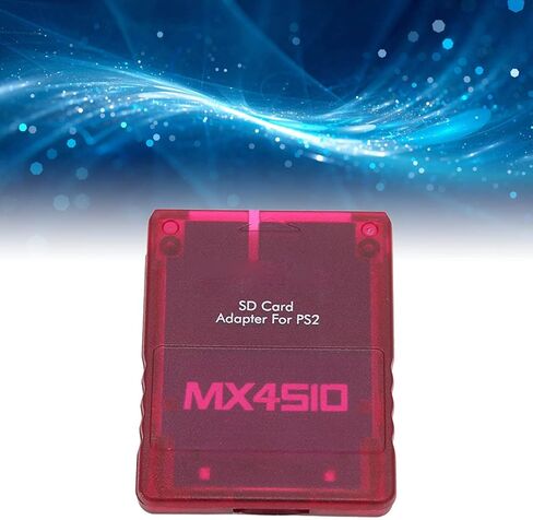 محول قارئ بطاقات MX4SIO SIO2SD TF لبطاقة الذاكرة، محول TF، محول بطاقة الذاكرة، قارئ بطاقة ذاكرة بديل ثابت مصنوع يدويًا لـ (أحمر شفاف) in Kuwait