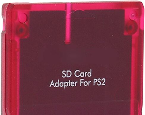 محول قارئ بطاقات MX4SIO SIO2SD TF لبطاقة الذاكرة، محول TF، محول بطاقة الذاكرة، قارئ بطاقة ذاكرة بديل ثابت مصنوع يدويًا لـ (أحمر شفاف) in Kuwait