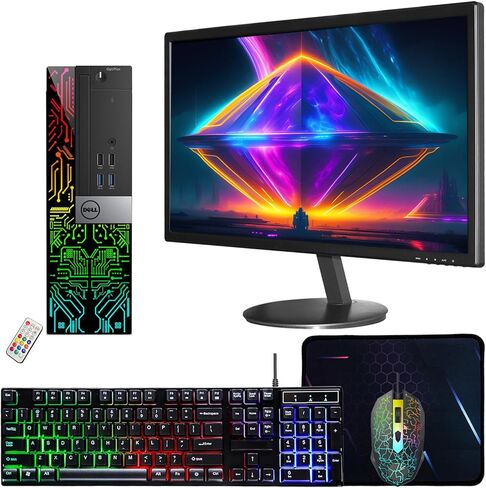 أجهزة الكمبيوتر المكتبية طراز OptiPlex 5050 من Dell مع حزمة كمبيوتر شاشة مقاس 24 بوصة، وذاكرة الوصول العشوائي DDR4 سعة 16 جيجابايت وسعة 512 جيجابايت M.2 NVMe SSD، وواي فاي، وبلوتوث، وi5-6500 3.2 جيجا هرتز، وHDMI، ونظام التشغيل Windows 11 Pro (متجدد) in Kuwait