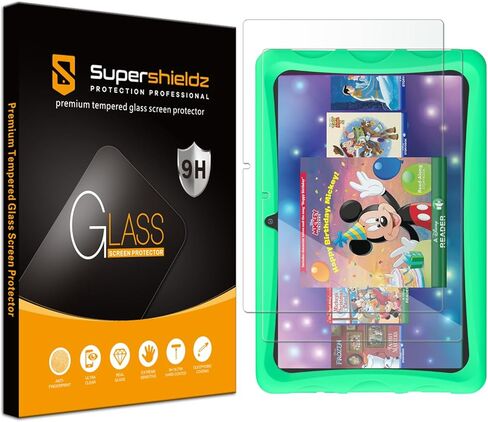 Supershieldz (2 Pack) Designed for Contixo 10 inch Kids Tablet (K103) Screen Protector, (Tempered Glass) Anti Scratch, Bubble Free in Kuwait