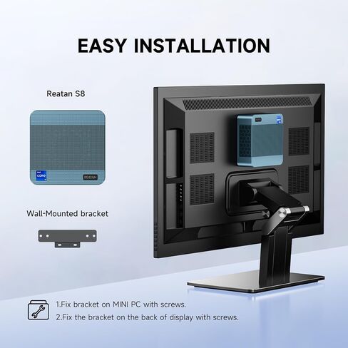 Reatan S8 Mini Gaming PC Intel Core I9 12900H 14C/20T 32GB DDR5 RAM 1TB SSD RJ45 LAN x2 ，4K Triple Display,Thunderbolt 4,Mini Desktop Gaming Computer Wi-Fi 6 /BT 5.2 in Kuwait