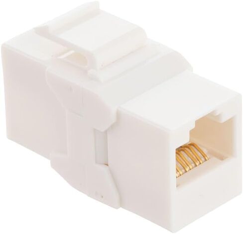 NavePoint CAT6A UTP وصلة Keystone مضمنة، 15 حزمة، أبيض in Kuwait
