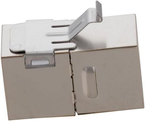 NavePoint CAT5E FTP وصلة Keystone مضمنة، RJ45 أنثى إلى RJ45 أنثى، 10 عبوات، فضي in Kuwait