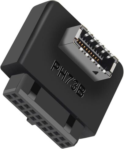 محول USB3.0 TypeE إلى 19/20Pin لاتصال اللوحات الأم الداخلية مقسم رأس عمودي للوحات الأم من النوع C محول اللوحة الأمامية USB in Kuwait
