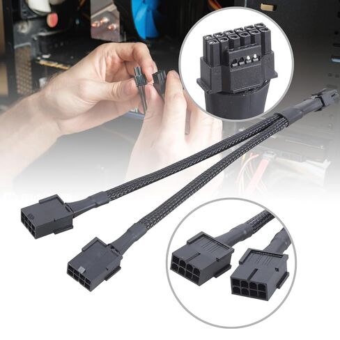 8Pin أنثى إلى 12 + 4Pin كابل محول ذكر لسلسلة RTX40 مستقر إلى اللوحات الأم نقل الطاقة كابل طاقة مرن للكمبيوتر in Kuwait