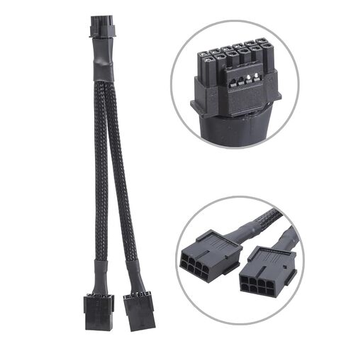 8Pin أنثى إلى 12 + 4Pin كابل محول ذكر لسلسلة RTX40 مستقر إلى اللوحات الأم نقل الطاقة كابل طاقة مرن للكمبيوتر in Kuwait