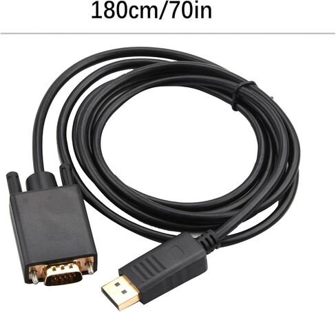 استبدال 1080P DP إلى VGA محول عرض ميناء ذكر إلى VGA ذكر كابل محول 1920x1200 in Kuwait