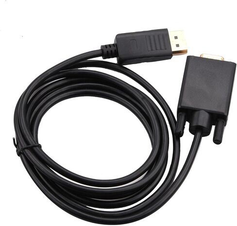 استبدال 1080P DP إلى VGA محول عرض ميناء ذكر إلى VGA ذكر كابل محول 1920x1200 in Kuwait