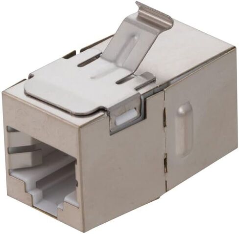 NavePoint CAT6 FTP وصلة Keystone مضمنة، RJ45 أنثى إلى RJ45 أنثى، 15 حزمة، فضي in Kuwait