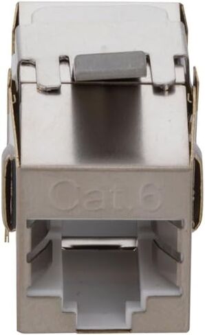 NavePoint CAT6 FTP وصلة Keystone مضمنة، RJ45 أنثى إلى RJ45 أنثى، 15 حزمة، فضي in Kuwait