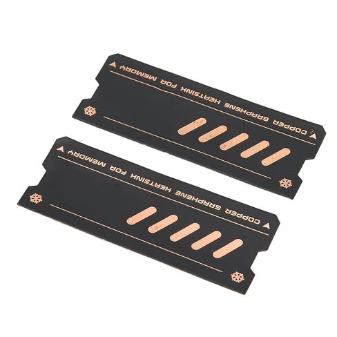 KIMISS Memory Cooling Heatsink الجرافين سريع التوصيل بالوعة الحرارة النحاسية الثابتة لذاكرة الكمبيوتر المحمول DDR4 DDR5 قطعتين (قطعتان)، KIMISSw2nzbigrh9-11 in Kuwait