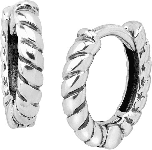 Silpada 'Soleil' Twisted Hoop Earrings in Sterling Silver in Saudi Arabia