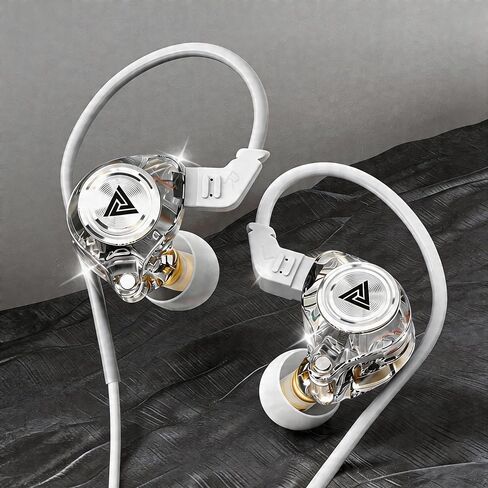 【 Comes with Microphone - 2026 new Model】 Wired Gaming Headphones with Built-in Ai Noise Reduction and Sound Insulation IEM, Suitable for Playing Games, Listening to Music and Sports (White) in Saudi Arabia