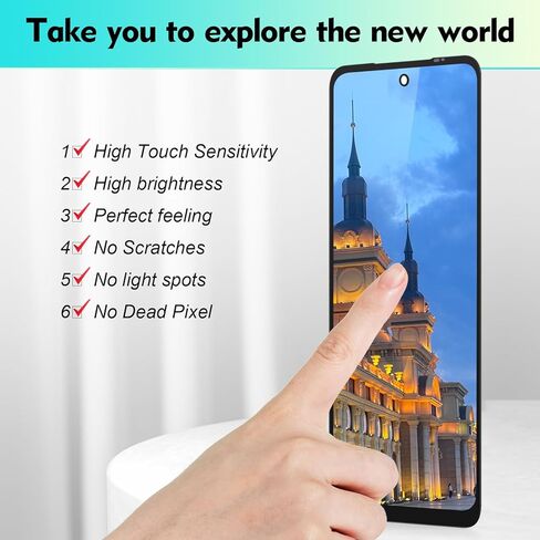 شاشة لموتورولا موتو G 5G 2025 شاشة LCD بديلة لـ Moto G 5G 2025 XT2513-1 XT2513-2 XT2513V Incell مجموعة المحولات الرقمية لشاشة تعمل بلمس in Kuwait