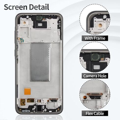 استبدال شاشة TFT لهاتف Samsung A36 لشاشة Samsung Galaxy A36 LCD لهاتف Samsung A36 5g محول رقمي يعمل باللمس مع إطار SM-A366E SM-A366B SM-A366U SM-A366W أسود (بدون وظيفة بصمة الإصبع) in Kuwait