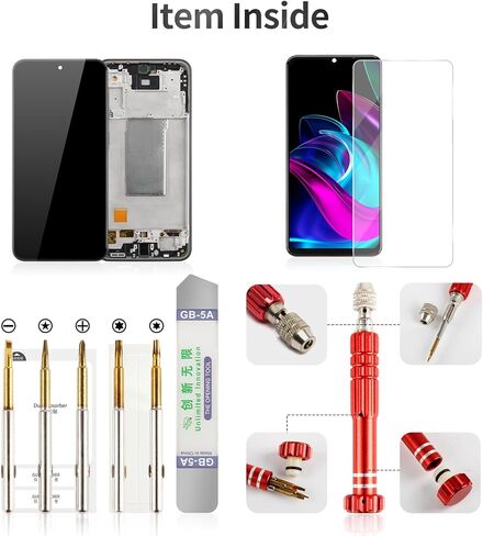 استبدال شاشة TFT لهاتف Samsung A36 لشاشة Samsung Galaxy A36 LCD لهاتف Samsung A36 5g محول رقمي يعمل باللمس مع إطار SM-A366E SM-A366B SM-A366U SM-A366W أسود (بدون وظيفة بصمة الإصبع) in Kuwait